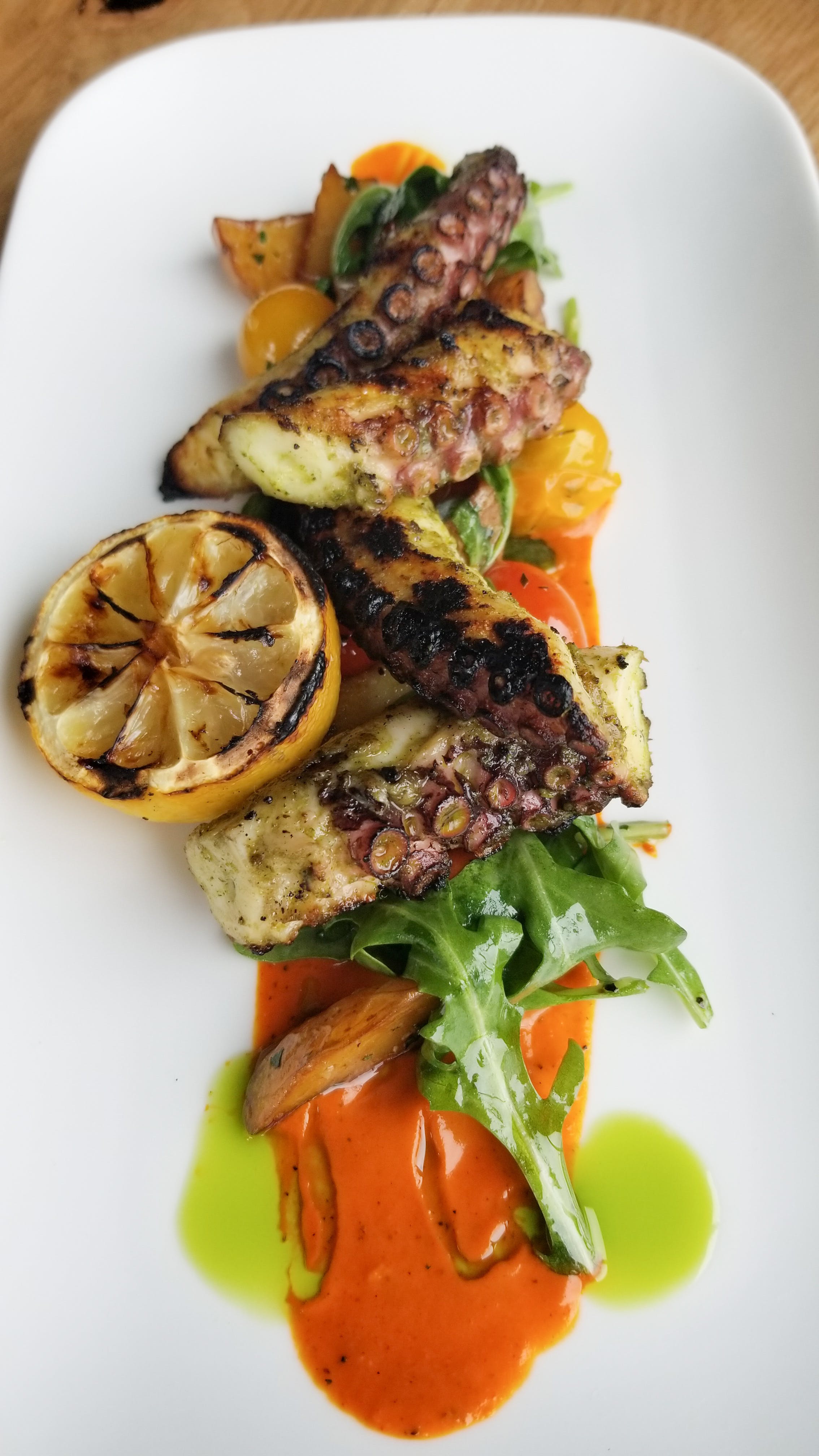 Order Grilled Octopus - Appetizer food online from Lucco Cucina & Bar store, Florham Park on bringmethat.com