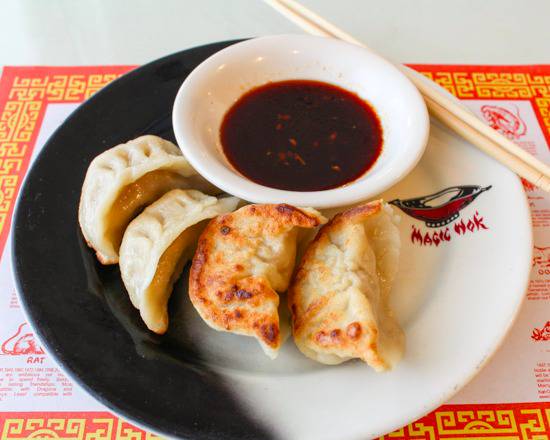 Order Pan Fried Chinese Dumplings food online from Magic Wok store, Cincinnati on bringmethat.com