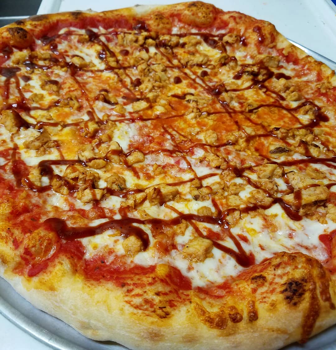 Order BBQ Chicken Pizza food online from Nino's Pizza store, Boston on bringmethat.com