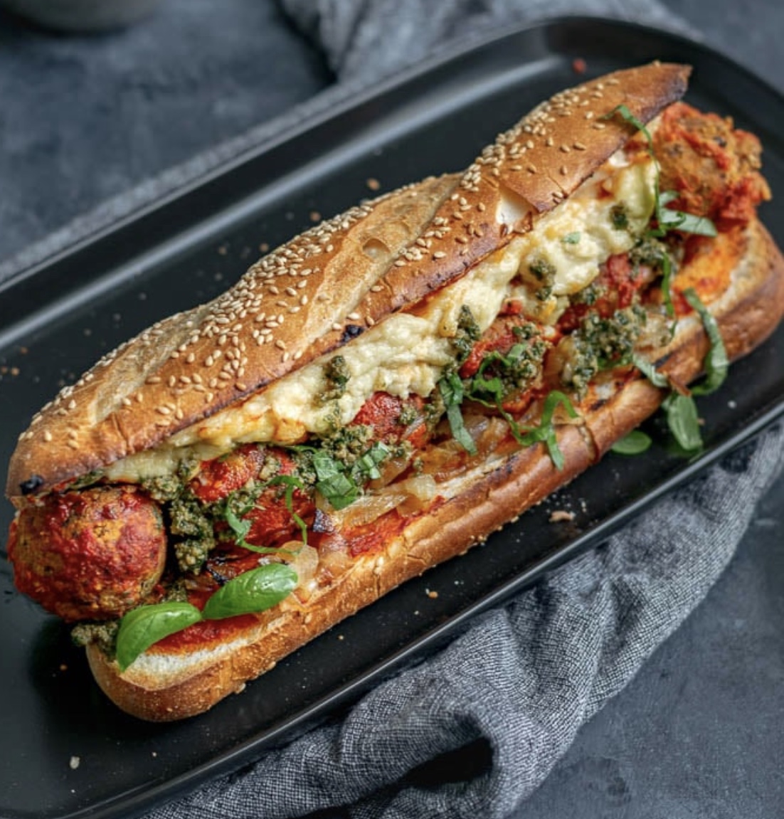 Order Meatball Marinara Sandwich food online from Sherman Way Grill & Pizza store, North Hollywood on bringmethat.com