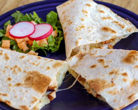 Order Marinated Tofu Quesadilla food online from Papalote Mexican Grill store, SF on bringmethat.com