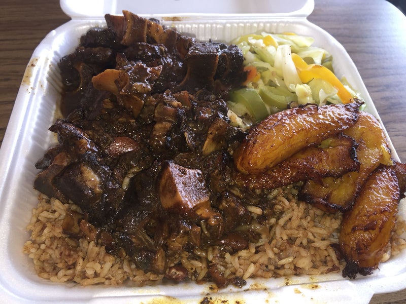 Order Small Oxtail Platter food online from Island Pride store, Pottstown on bringmethat.com