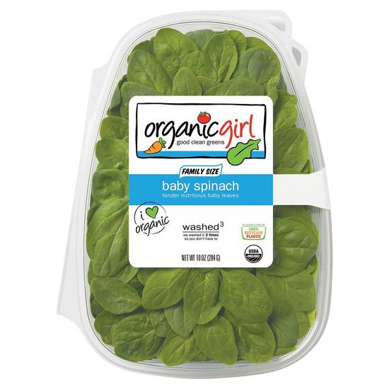 Order Organicgirl · Family Size Baby Spinach (10 oz) food online from Safeway store, Grass Valley on bringmethat.com