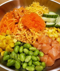 Order Salmon Lover Poke food online from Kanbu Sushi Downtown store, Ann Arbor on bringmethat.com
