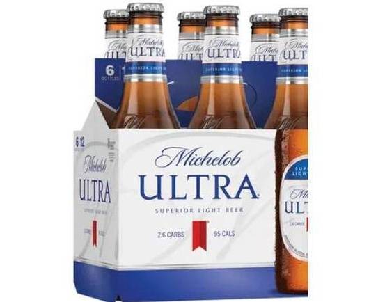Order Michelob Ultra, 6pk-12oz bottle beer (4.2% ABV) food online from Cold Spring Liquor store, Liberty Hill on bringmethat.com
