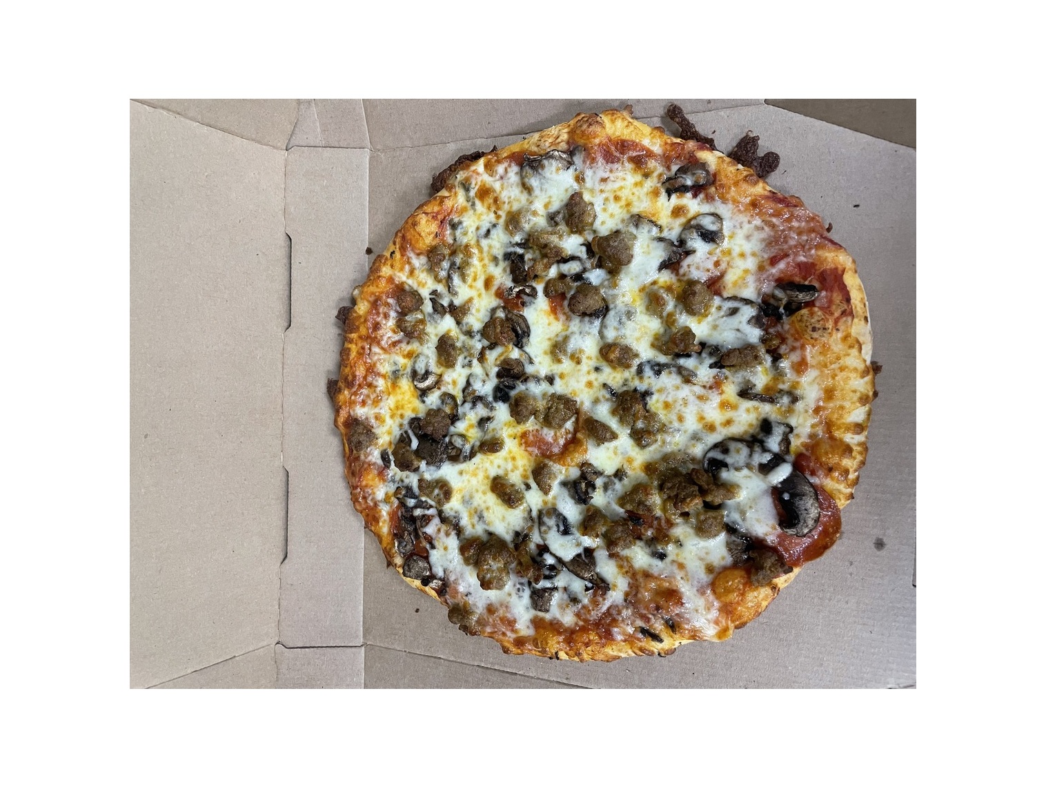 Order American Favorite (12") food online from Cousin Vinny's Pizza store, Dayton on bringmethat.com