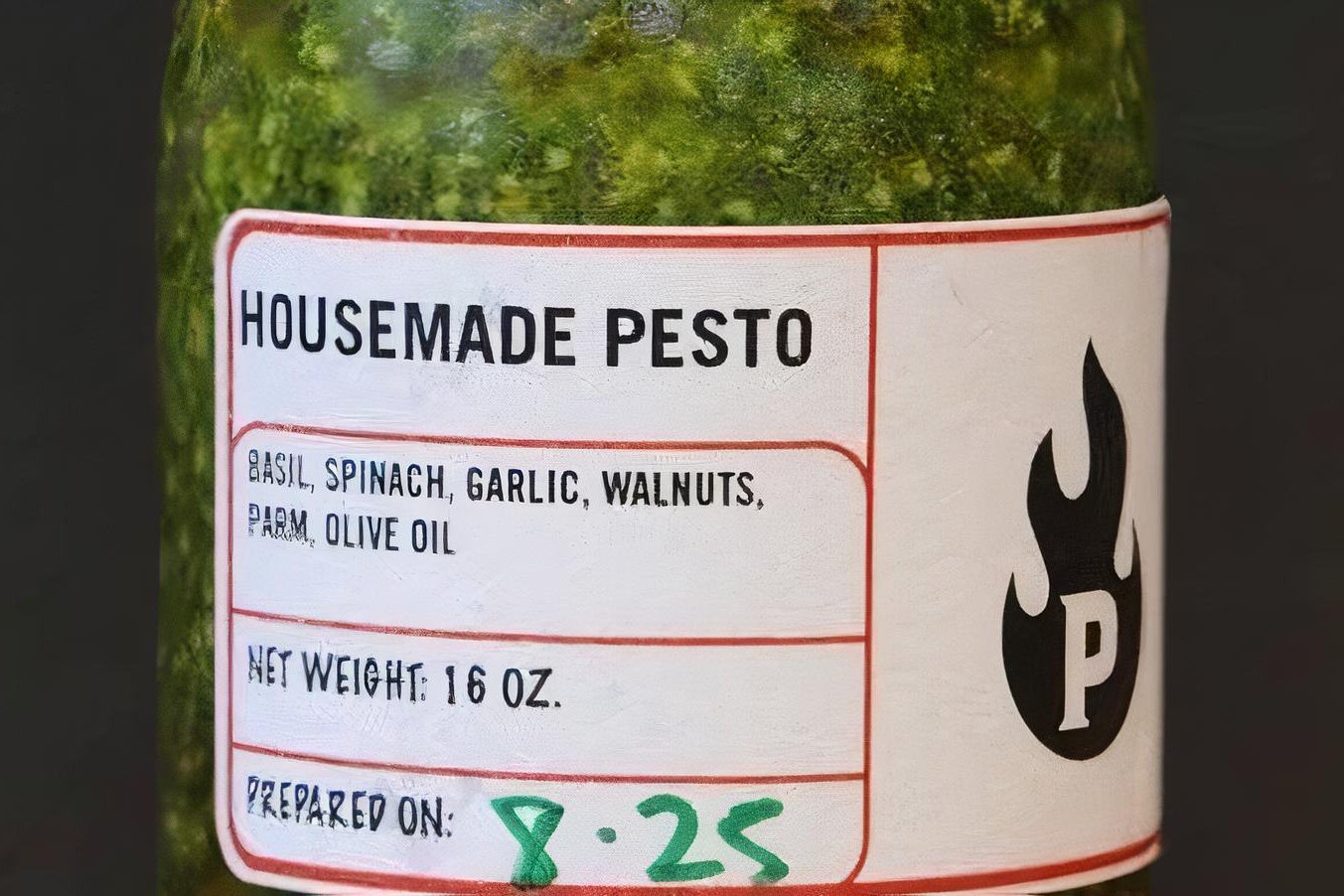 Order 1 PT PESTO SAUCE food online from Pitfire Artisan Pizza store, Los Angeles on bringmethat.com