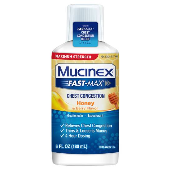 Order Mucinex Fast-Max Supplement Honey & Berry (6 oz) food online from Rite Aid store, LEMOORE on bringmethat.com
