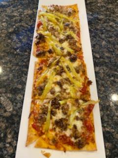 Order Stuffed Hungarian Pepper (Flatbread) food online from On Tap Grille And Bar store, Cuyahoga Falls on bringmethat.com