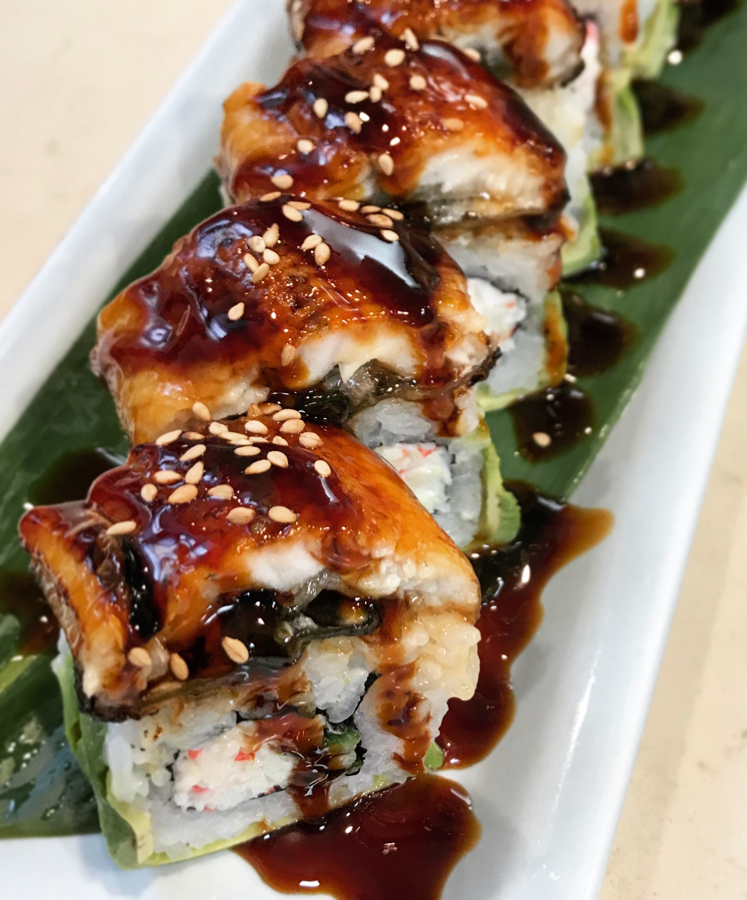 Order Dragon Roll food online from Sushi Land store, Hacienda Heights on bringmethat.com