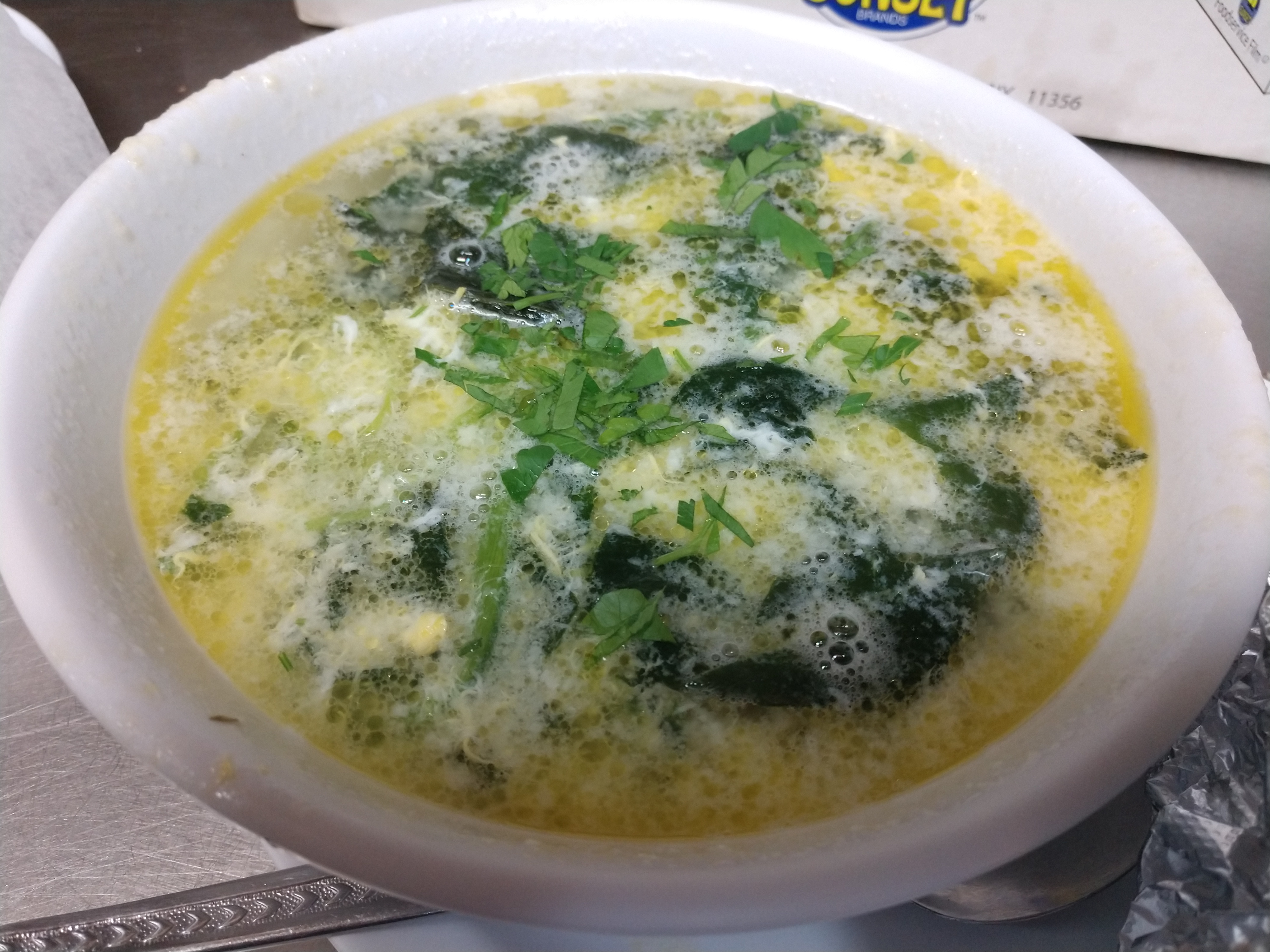Order Stracciatella soup food online from Pizzarelli's Pizza store, Scarsdale on bringmethat.com