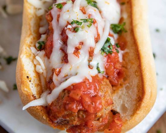Order Meatballs Sandwich food online from Simon's Hot Dogs store, Scottsdale on bringmethat.com
