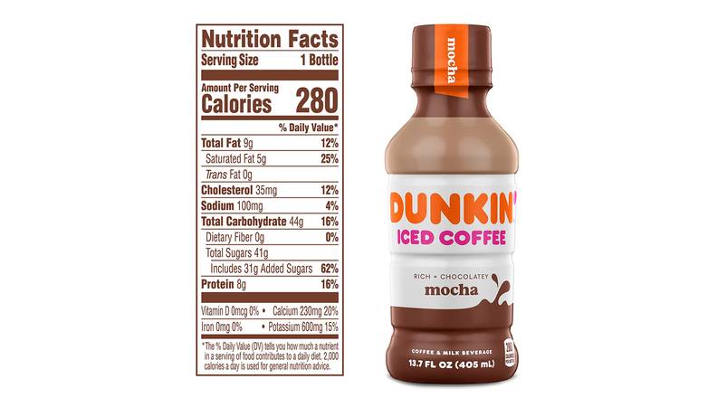 Order Dunkin Donuts Iced Coffee, Mocha food online from Red Roof Market store, Lafollette on bringmethat.com