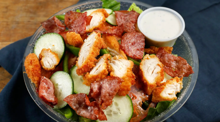 Order Fried Chicken Salad food online from Grub Zone store, San Francisco on bringmethat.com
