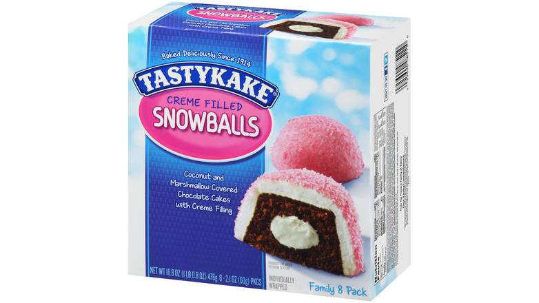 Order Tastykake® Creme Filled Snowballs 2.1 oz. Packs food online from Gud2Go store, Marlton on bringmethat.com