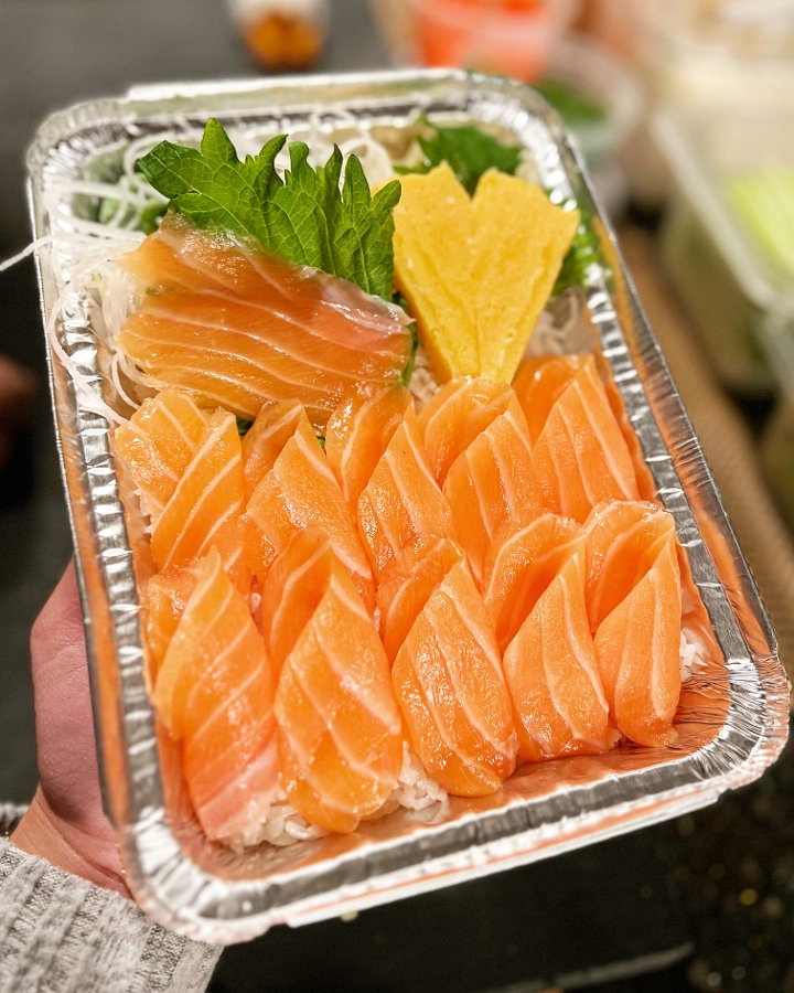 Order Sake Donburi food online from Tanuki sushi store, Chicago on bringmethat.com