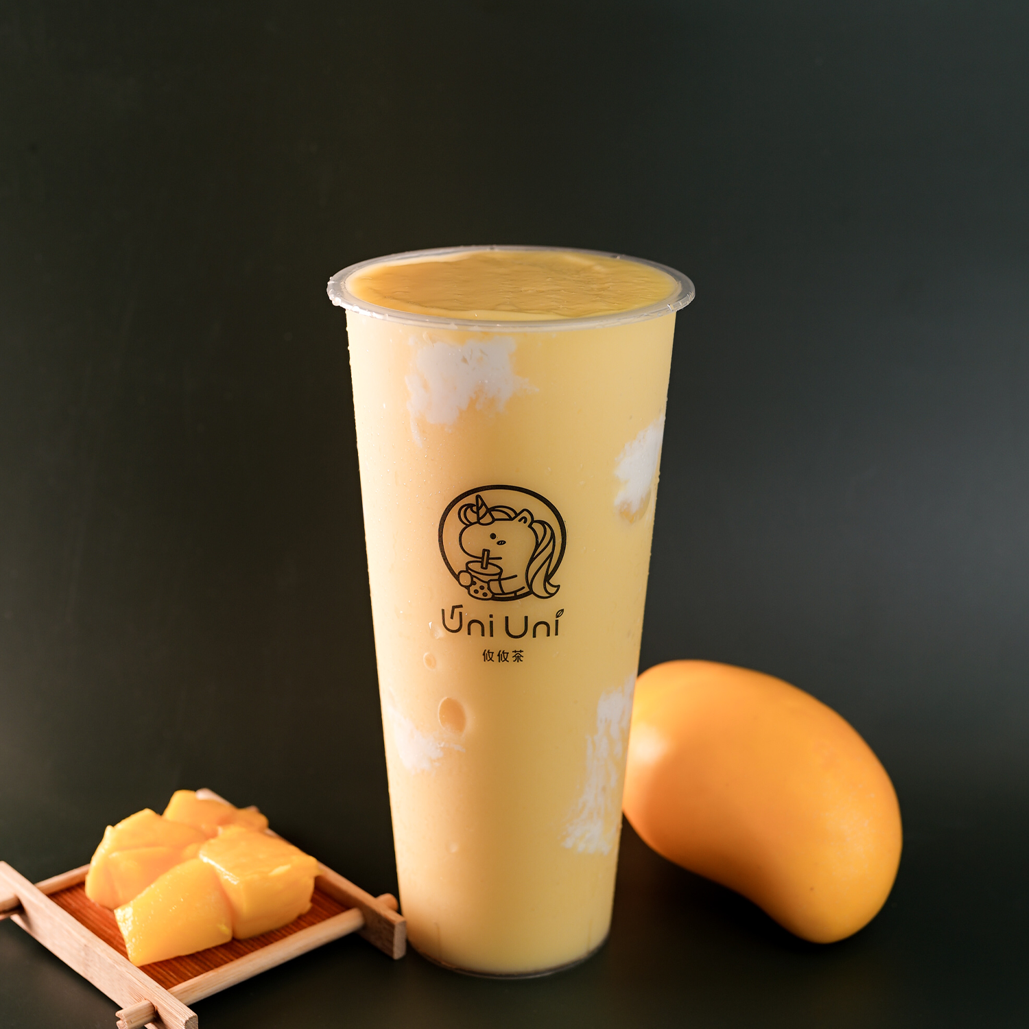 Order Mango Smoothie with Cream Swirl food online from Uni Uni store, Katy on bringmethat.com