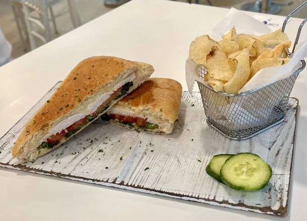 Order Turkey & Cheese Panini food online from Cafe I Am store, Sandy Springs on bringmethat.com