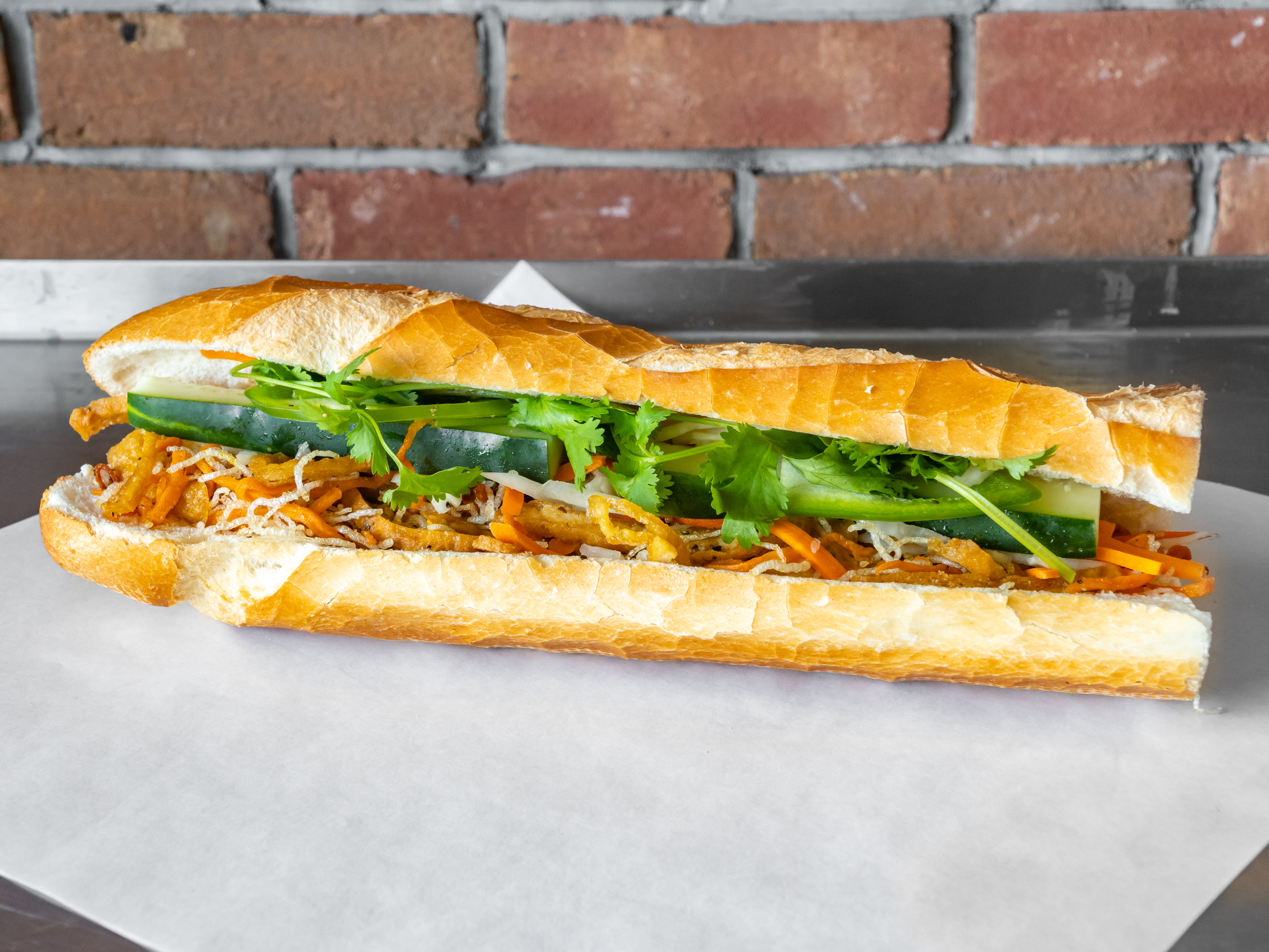Order 22. Chay Sandwich on Baguette food online from Saigon Bakery store, Westminster on bringmethat.com