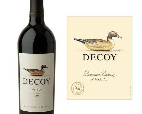 Order Decoy Merlot, 750mL red wine (13.9% ABV) food online from House Of Wine store, New Rochelle on bringmethat.com