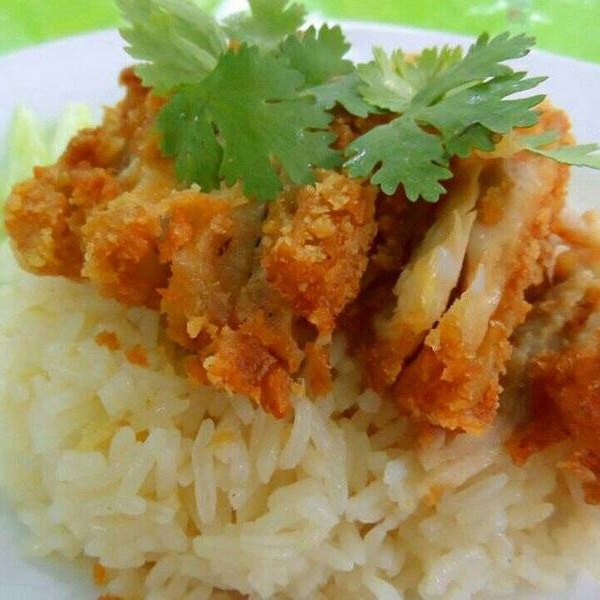 Order Chicken Cutlet over Rice food online from Chao Doi Thai Restaurant store, Pasadena on bringmethat.com