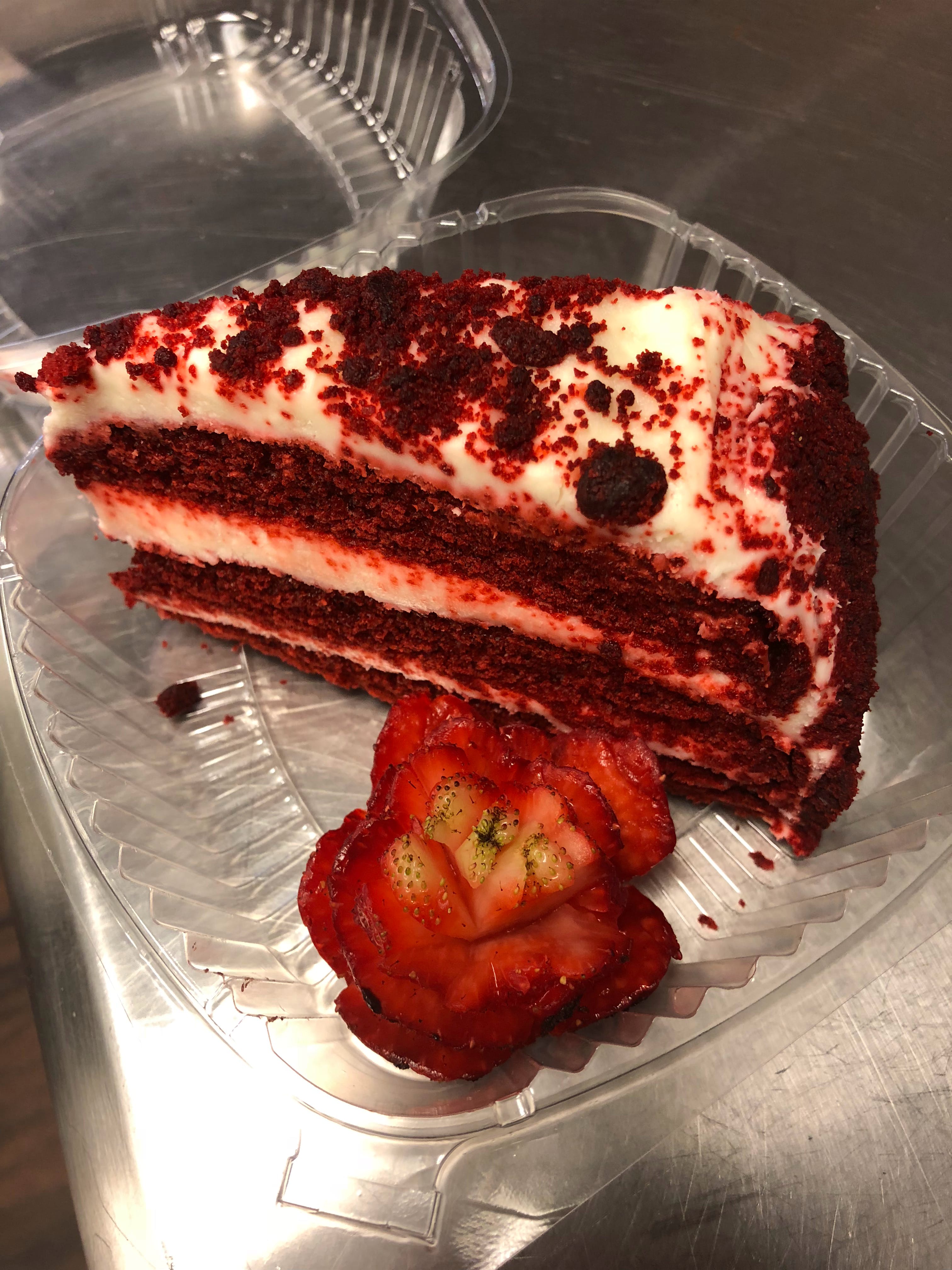 Order Red Velvet Cake - Desserts food online from Villa Grande Pizza store, Bath on bringmethat.com