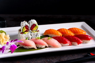 Order Tri Color Sushi food online from Kinha Sushi store, Garden City on bringmethat.com