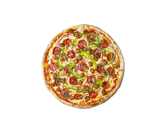 Order Large Happy Family Pizza food online from Gryo Deli store, Nashville on bringmethat.com