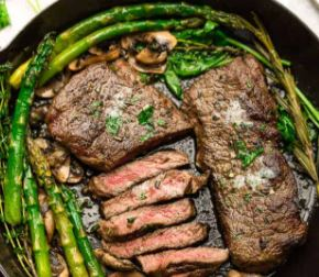 Order Steak and Asparagus Potato food online from Pakkd Potato & Seafood store, Rahway on bringmethat.com