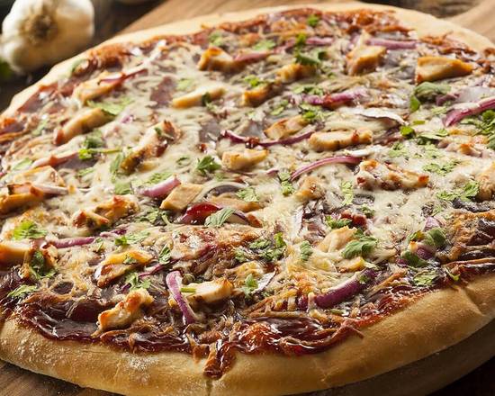 Order BBQ Chicken Pizza food online from Luigi New York Giant Pizza store, San Diego on bringmethat.com