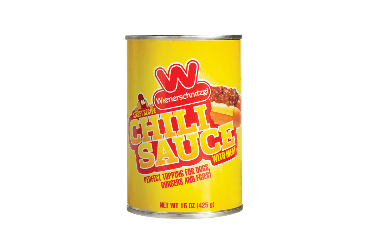 Order Can of Chili Sauce food online from Wienerschnitzel store, Whittier on bringmethat.com