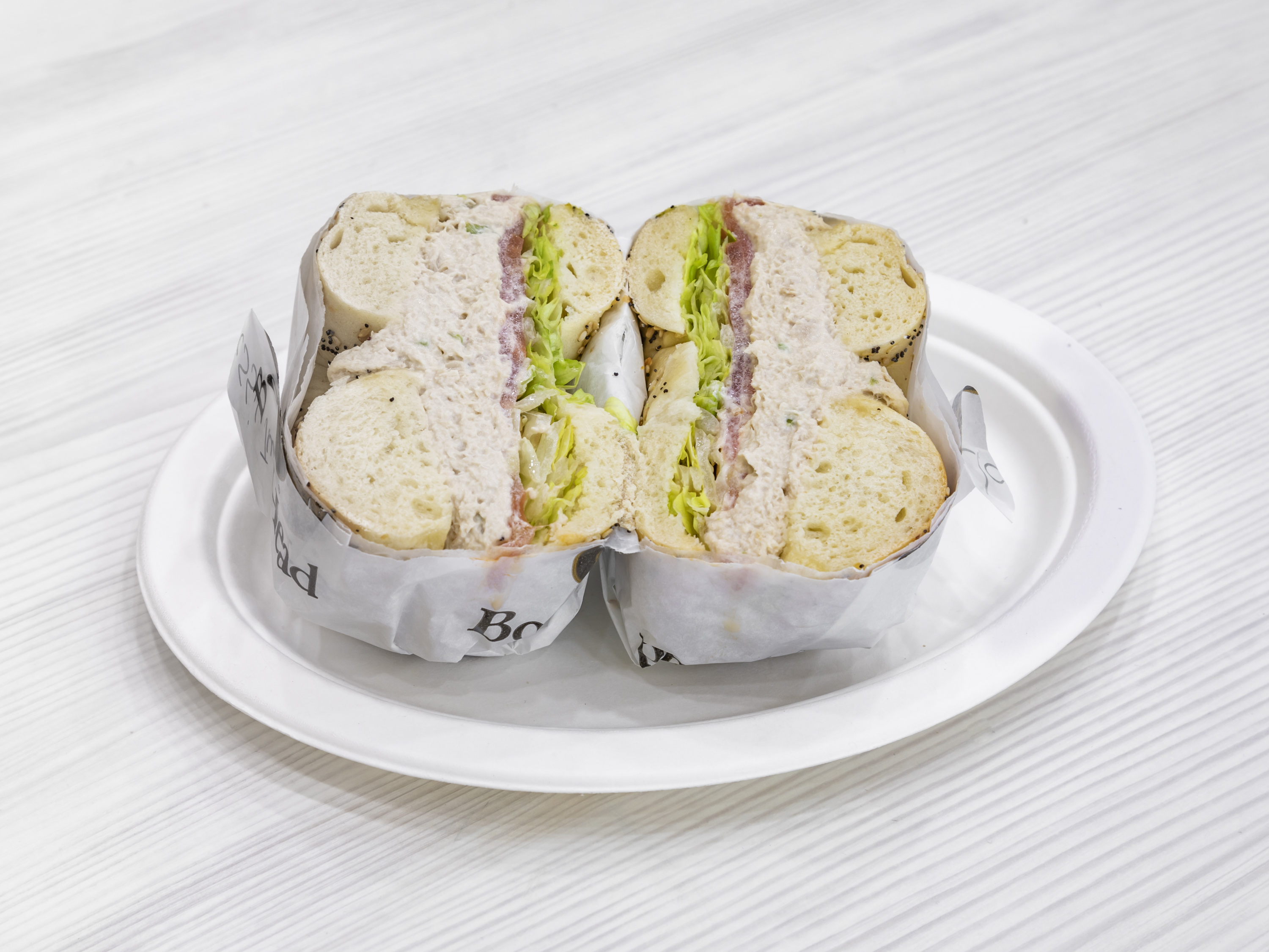 Order White Fish Salad Sandwich food online from Bagel Boss store, New York on bringmethat.com