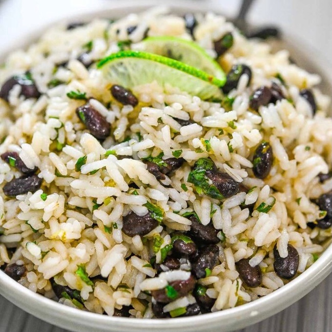 Order Side of Cilantro lime rice & black beans food online from Crave Restaurant store, Holyoke on bringmethat.com
