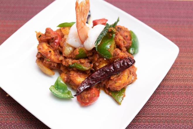 Order Basil Special Pepper Shrimp food online from Basil Indian and Thai Grill store, Montclair on bringmethat.com