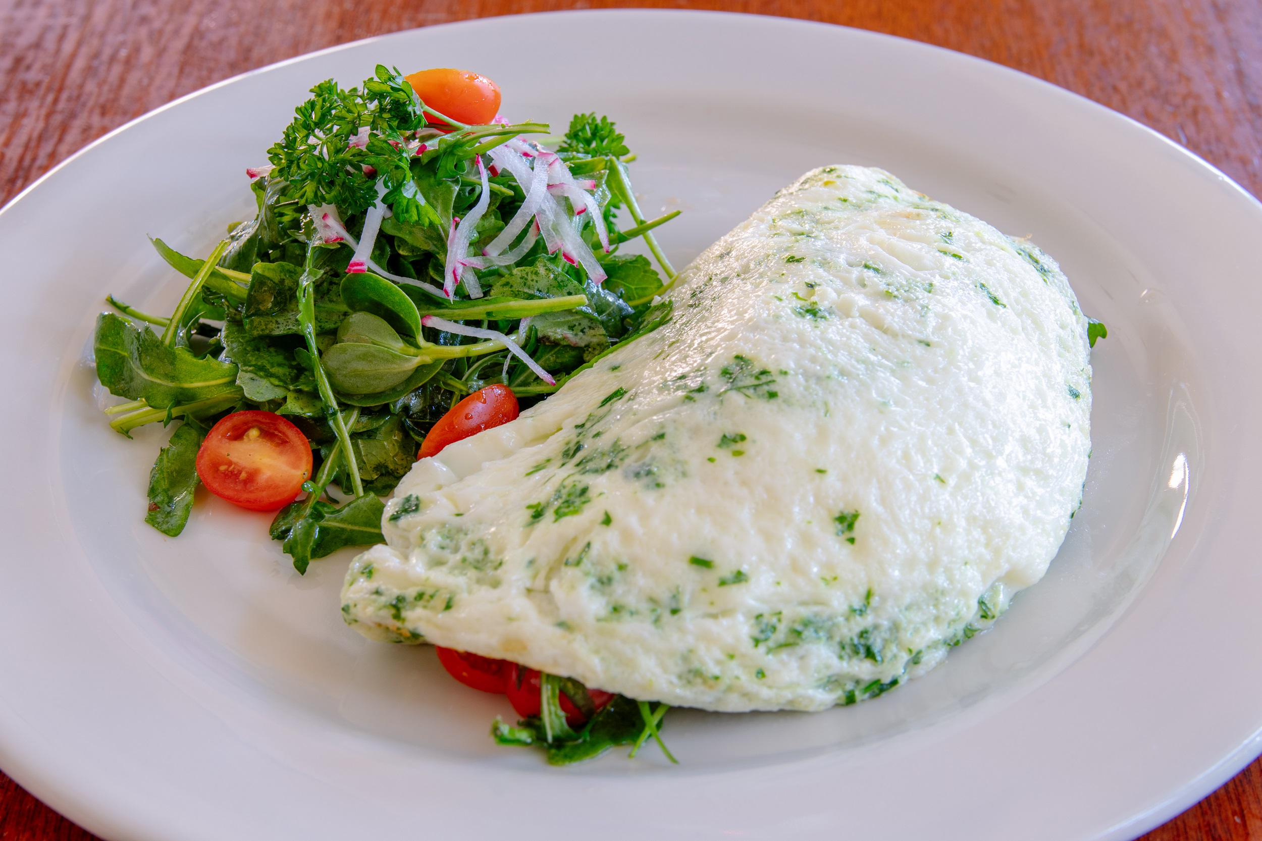 Order Herby Egg White Omelet food online from Solano Junction store, Albany on bringmethat.com