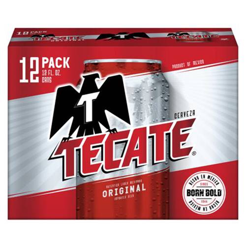 Order Tecate Cans - 12 oz Cans/12 Pack food online from Bottle Shop & Spirits store, Los Alamitos on bringmethat.com