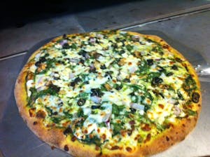 Order Greek Style Pizza food online from Papa Ray's Pizza - Miriam St. store, Daly City on bringmethat.com