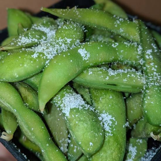 Order Steamed Edamame Soybean Pods food online from Babble Coffee And Boba Bar store, Oklahoma City on bringmethat.com