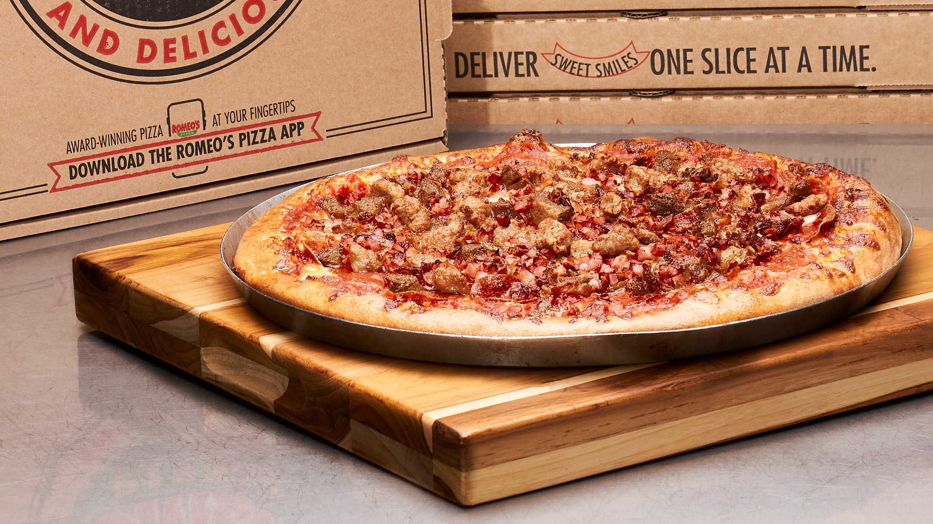 Order The Butcher Shop Specialty Pizza food online from Romeo'S Pizza store, Columbus on bringmethat.com