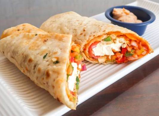 Order The Chicken Paneer Wrap food online from Indian Naan Ritto store, Santa Clara on bringmethat.com