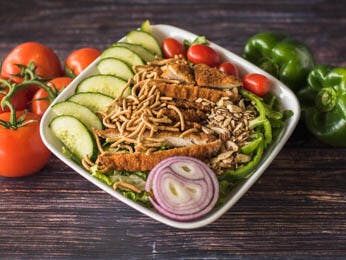 Order Thai Chicken Salad - Salad food online from Pats Pizzeria store, Lindenwold on bringmethat.com