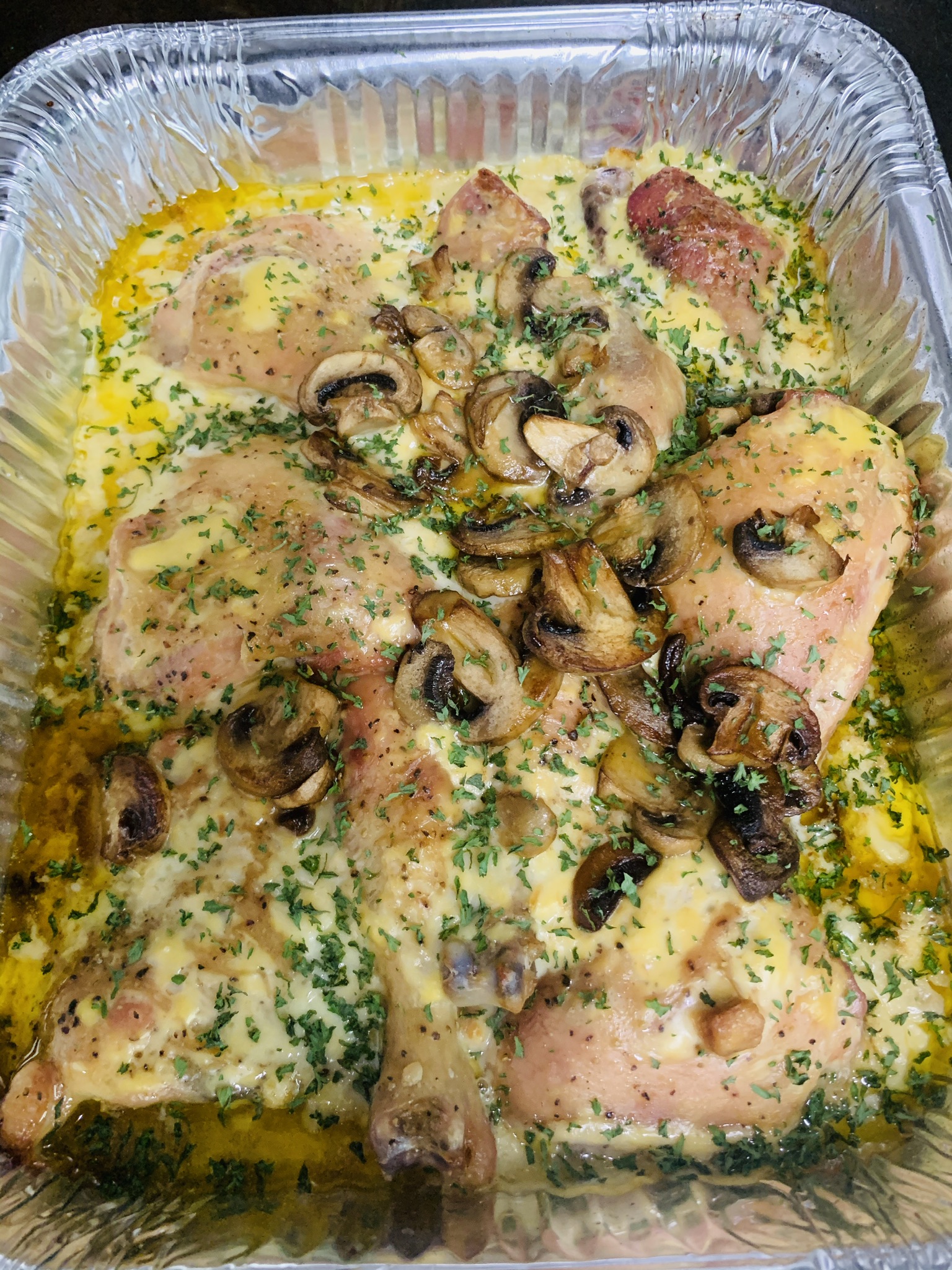Order Smothered Chicken Platter food online from R & R Catering store, Cedartown on bringmethat.com