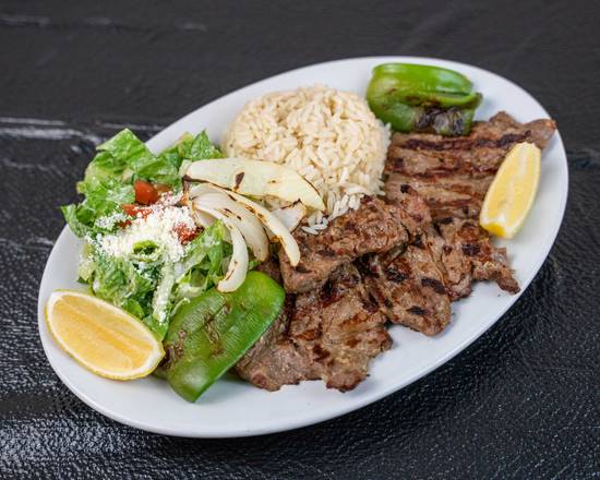 Order Beef Kabob Plate food online from Sam Greek & Lebanese store, Gonzales on bringmethat.com