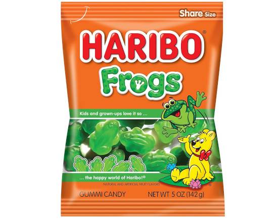 Order Haribo Frogs Gummi Candy 5oz food online from Pit Stop Liquor Mart store, El Monte on bringmethat.com