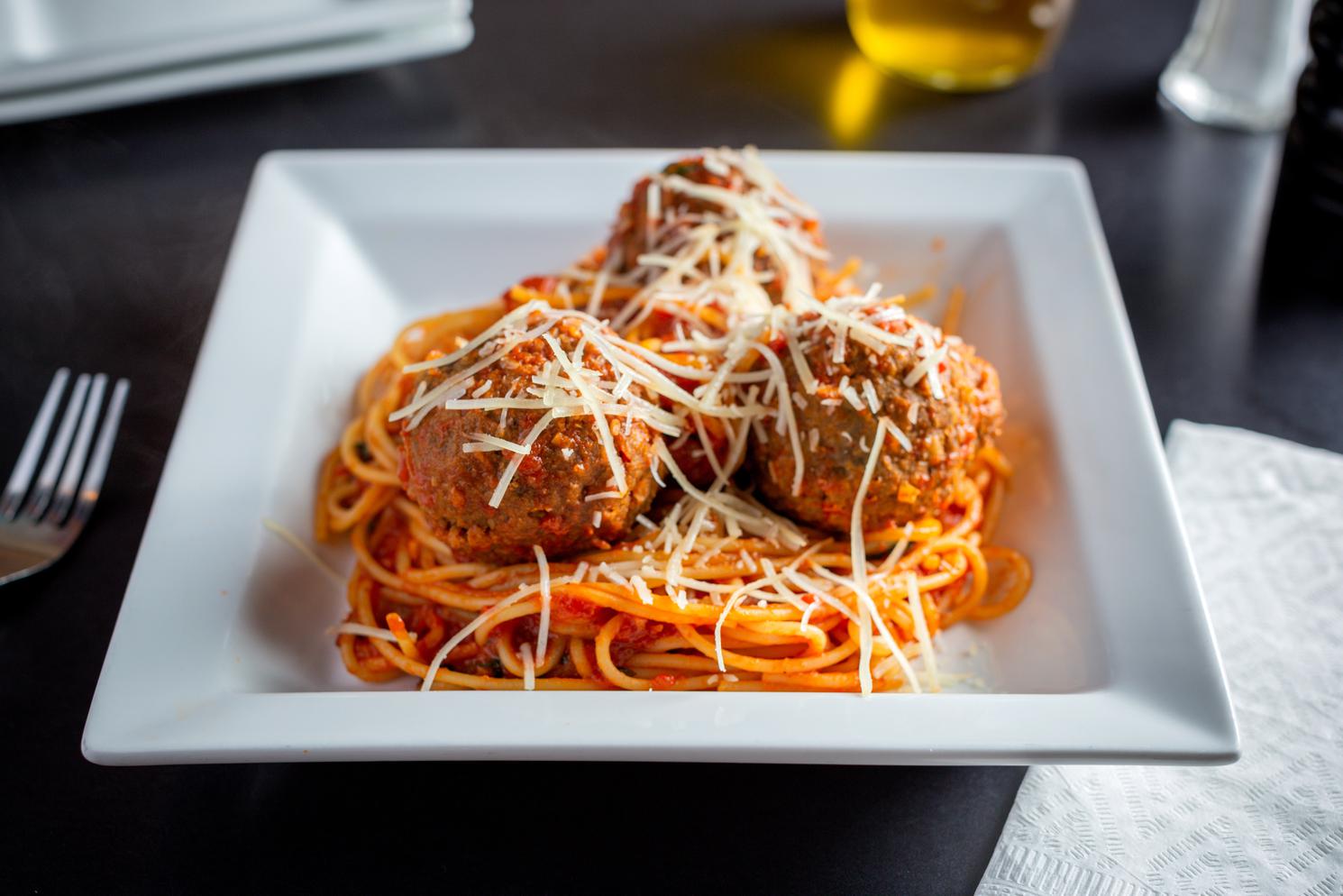 Order Spaghetti all Polpette food online from Pasta Al Gusto store, Chicago on bringmethat.com