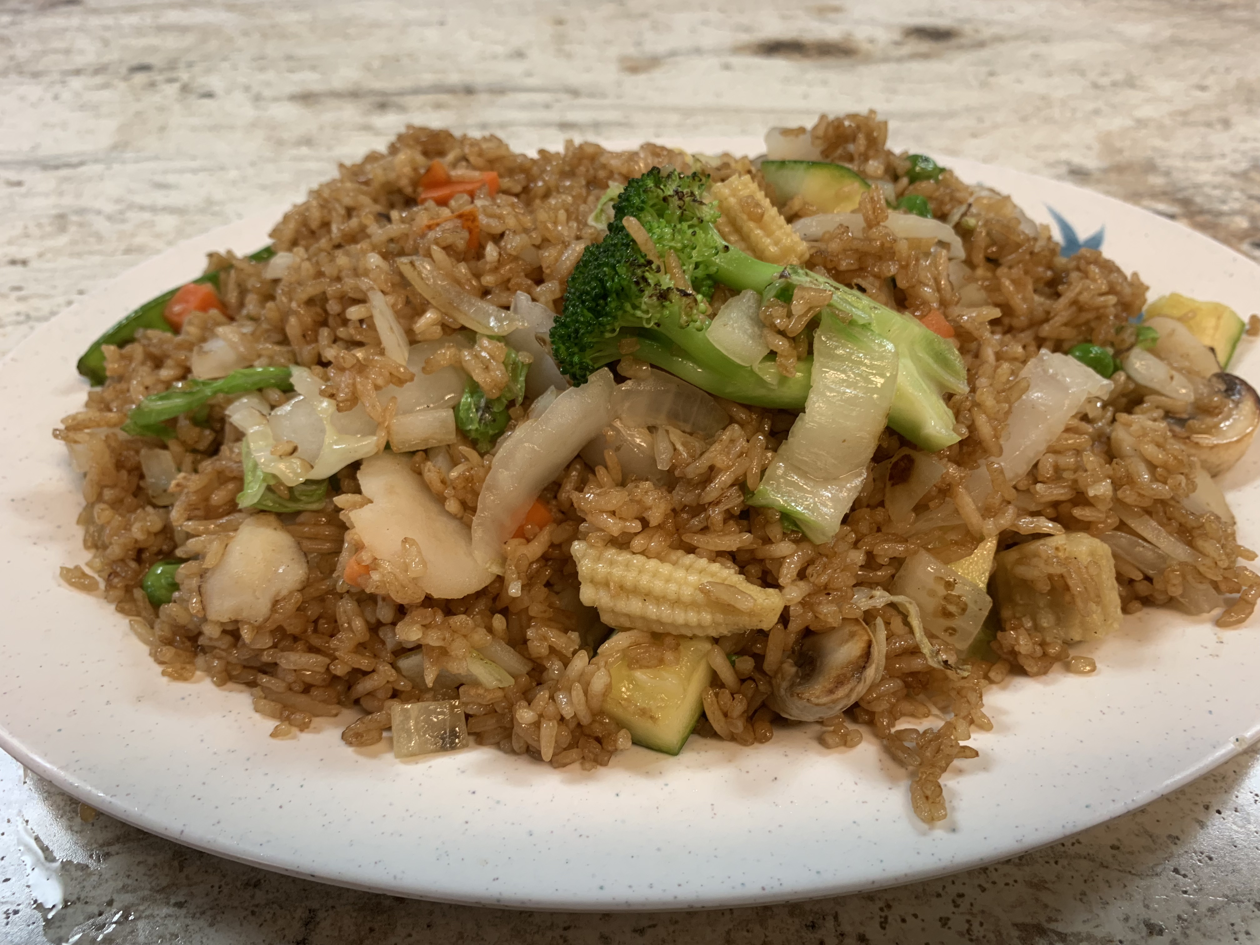 Order 13. Vegetable Fried Rice food online from Tsing Tao Chinese Cuisine store, Mesa on bringmethat.com