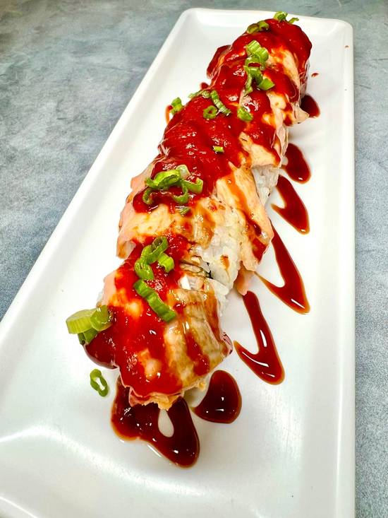 Order Spicy BBQ Salmon Roll food online from J Sushi Brea store, Brea on bringmethat.com