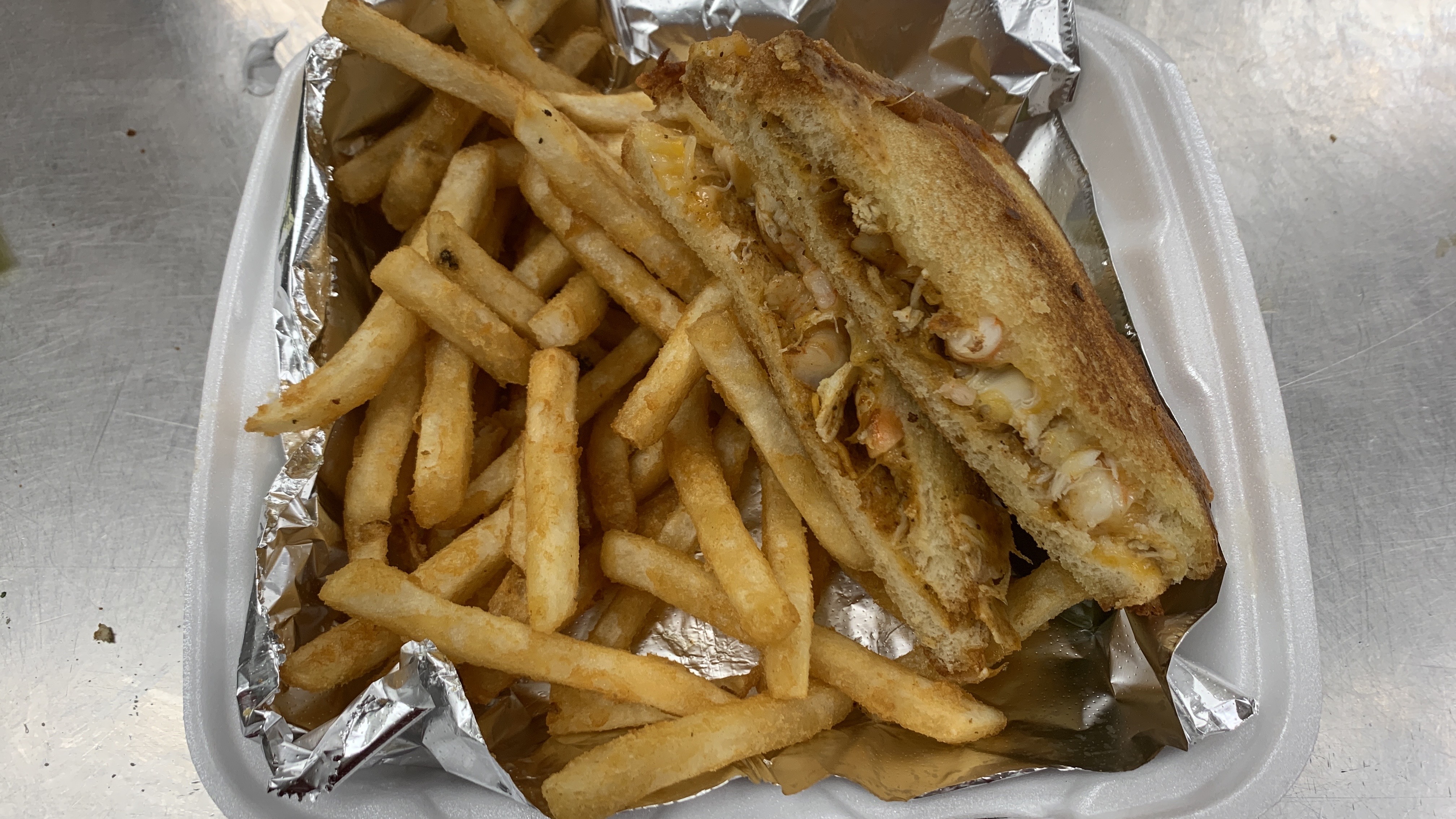 Order Seafood Grilled Cheese Sandwich food online from Waterman Pride Seafood store, Nottingham on bringmethat.com