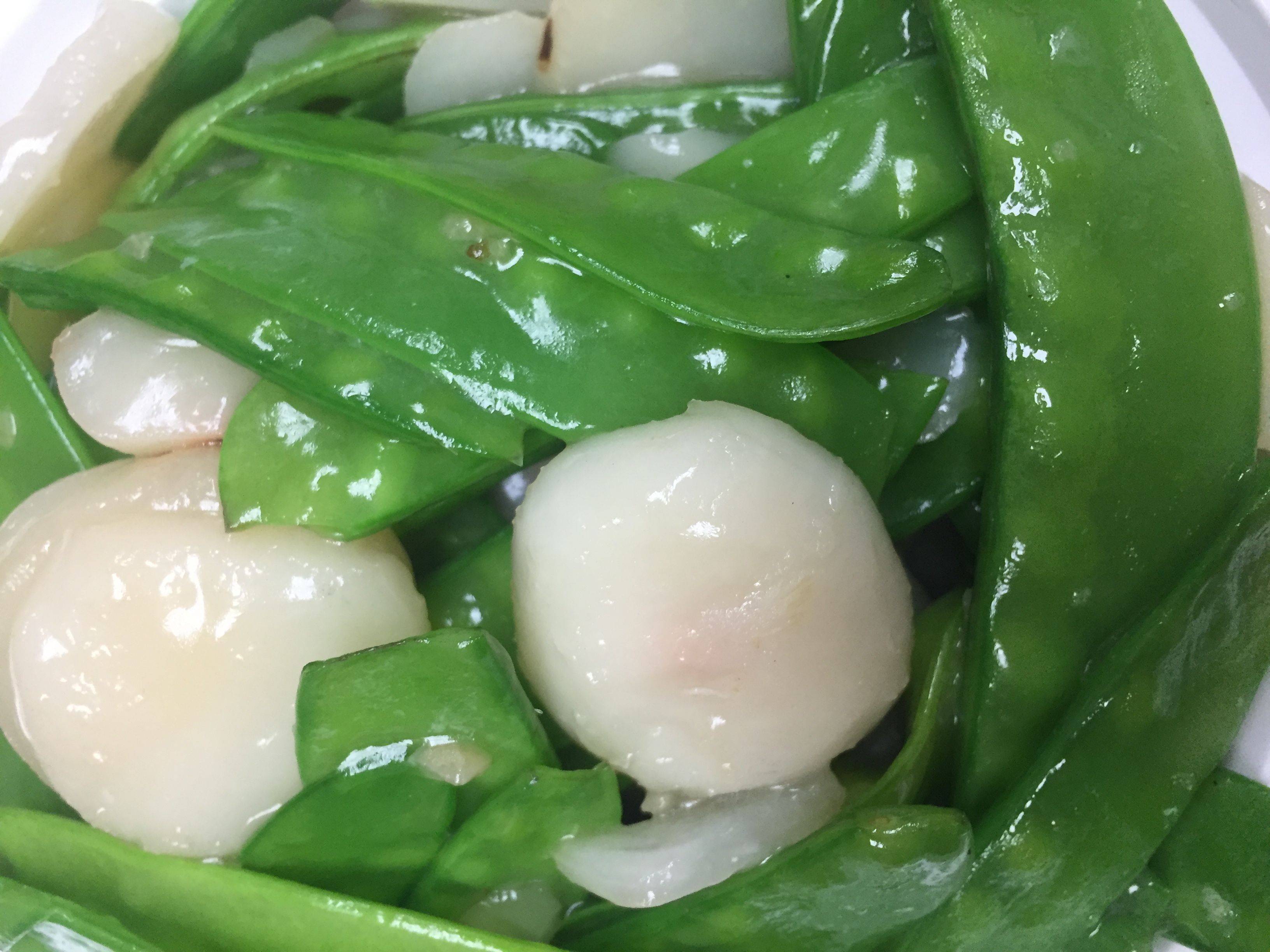 Order Sauteed Snow Peas with Water Chestnut Dinner food online from Hunan Gourmet store, Frederick on bringmethat.com