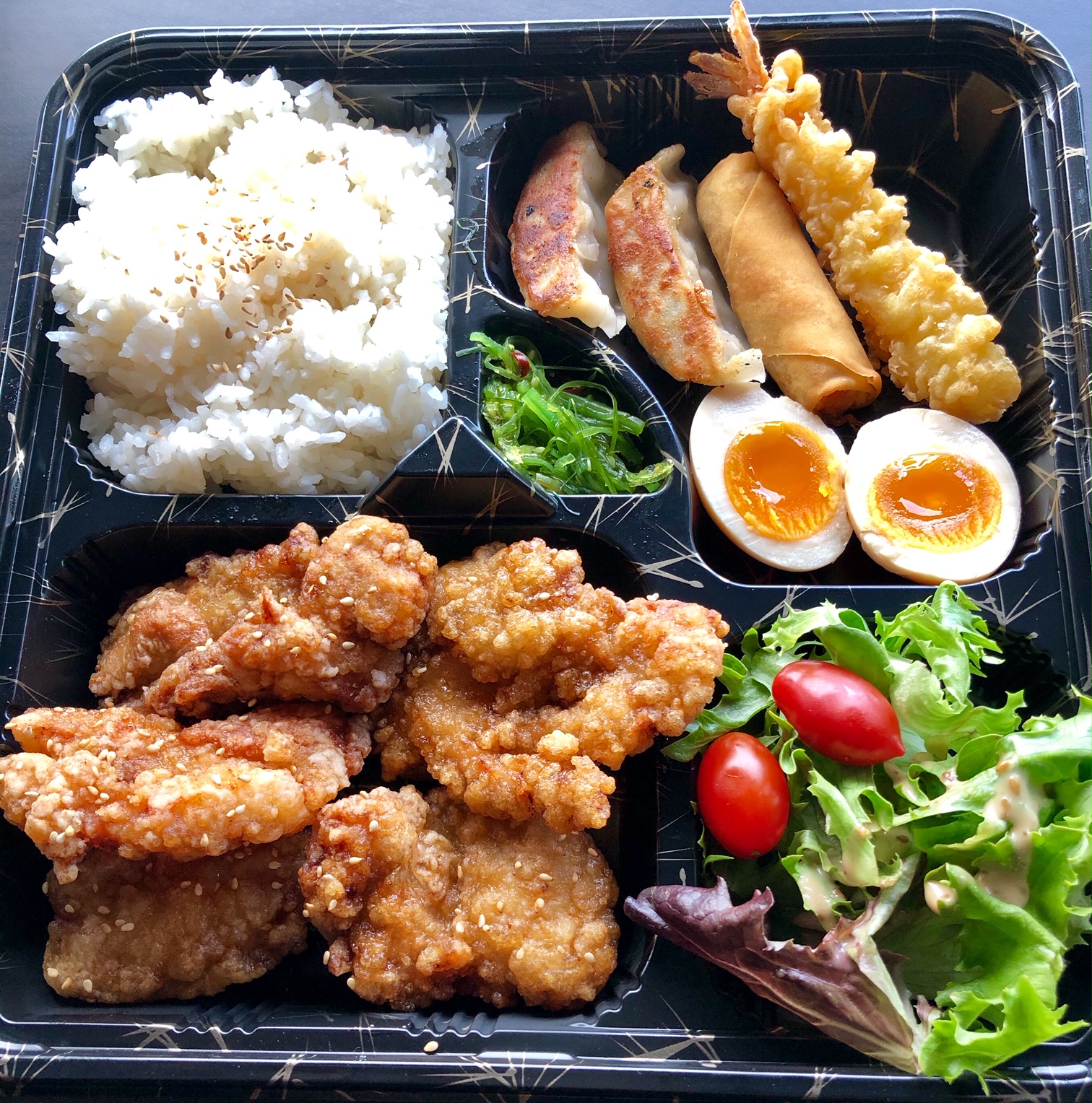 Order Chicken Karaage Bento food online from Ninja Ramen store, Hillsboro on bringmethat.com